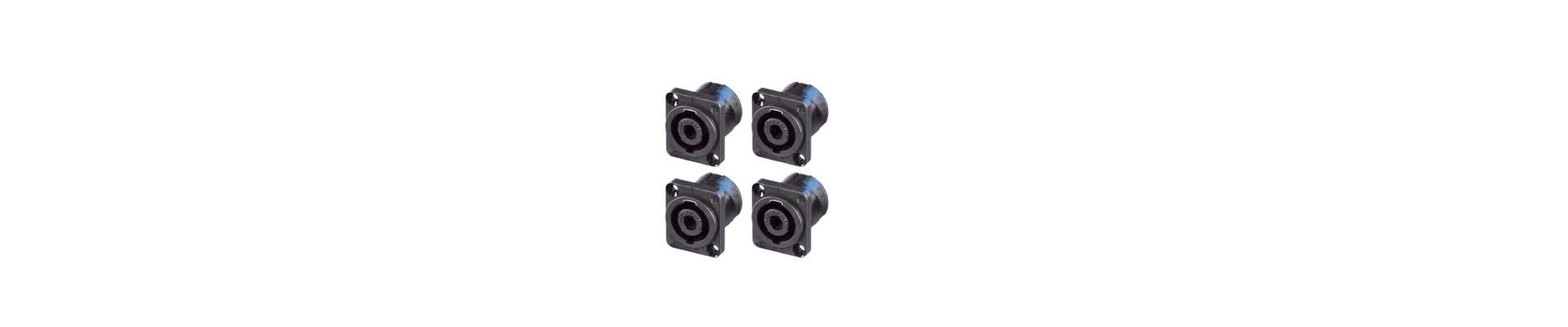 Neutrik, 2 Pole Speakon Square Chassis Connector