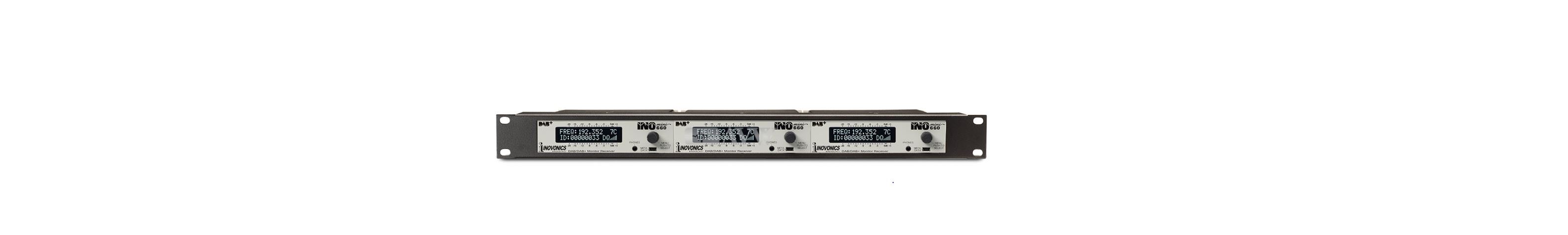 The new 660 DAB+ RackPack Bundle consists of three independent 660 DAB+ Monitor-Receivers preinstalled in a 1U 19″ Rack Shelf. All at an attractive List Price.