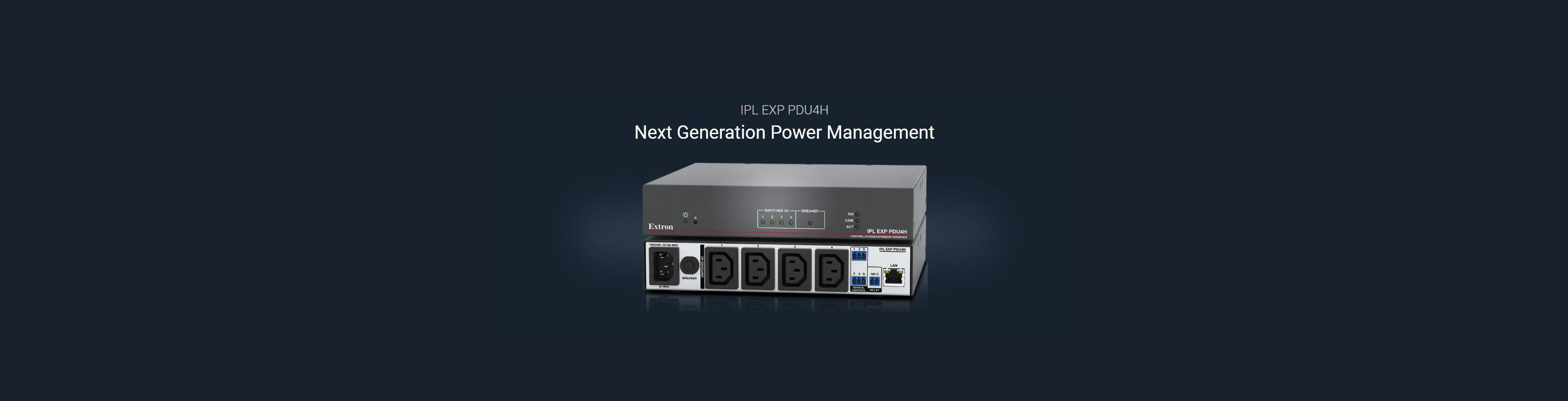 Use Next Gen AV Power Management  with Extron Control Systems