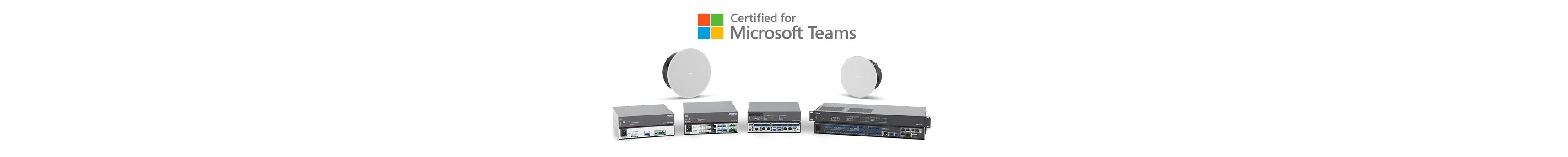Announcing Extron Audio DSPs, Amplifiers, and Speakers Certified for Microsoft Teams Rooms