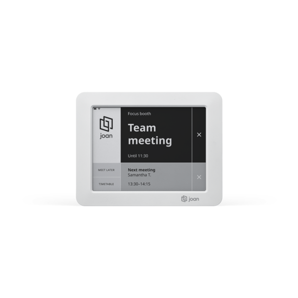 Joan 6 meeting rooms, and huddle spaces management