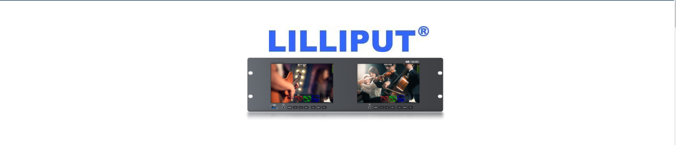 High Brightness and High Quality 7-Inch Dual Panel Rackmount 12G-SDI Monitor with HDMI Support”